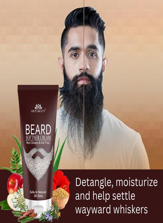 INTIMIFY كريم تنعيم اللحية للرجال من إنتيميفاي | يرطب وينعم اللحية | كريم تنعيم اللحية للرجال | كريم تنعيم اللحية | كريم تنعيم اللحية (٥٠ جم) - Image 4